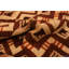 Tapis de style géométrique rétro à motif géométrique à chevrons français