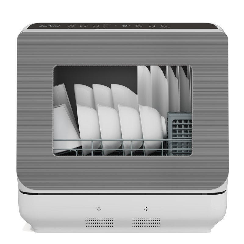 Portable Countertop Dishwasher With 152 OZ Water Tank, 6 Smart Wash Modes