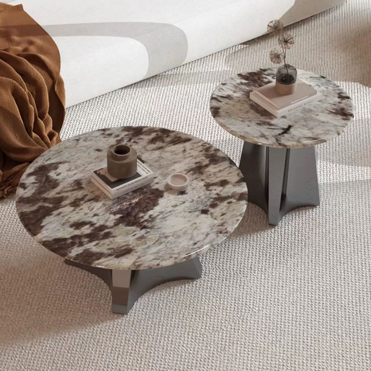 MABOLUS Stone Top Nesting Coffee Table | Wayfair