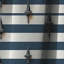 Nautical Vintage Ship Stripes - Rideau à rayures - Rideau occultant à rayures - 1 panneaux-107534039