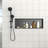 37" X 13" Stainless Steel Shower Niche, Gunmetal Black-566292819