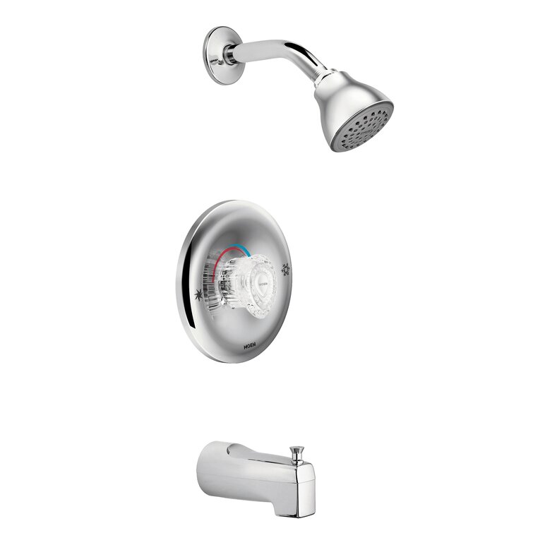 Chateau Tub and Shower Faucet with Knob Handle and Posi-Temp