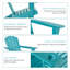 Chaise Adirondack avec porte-gobelet Outsunny-1031640888