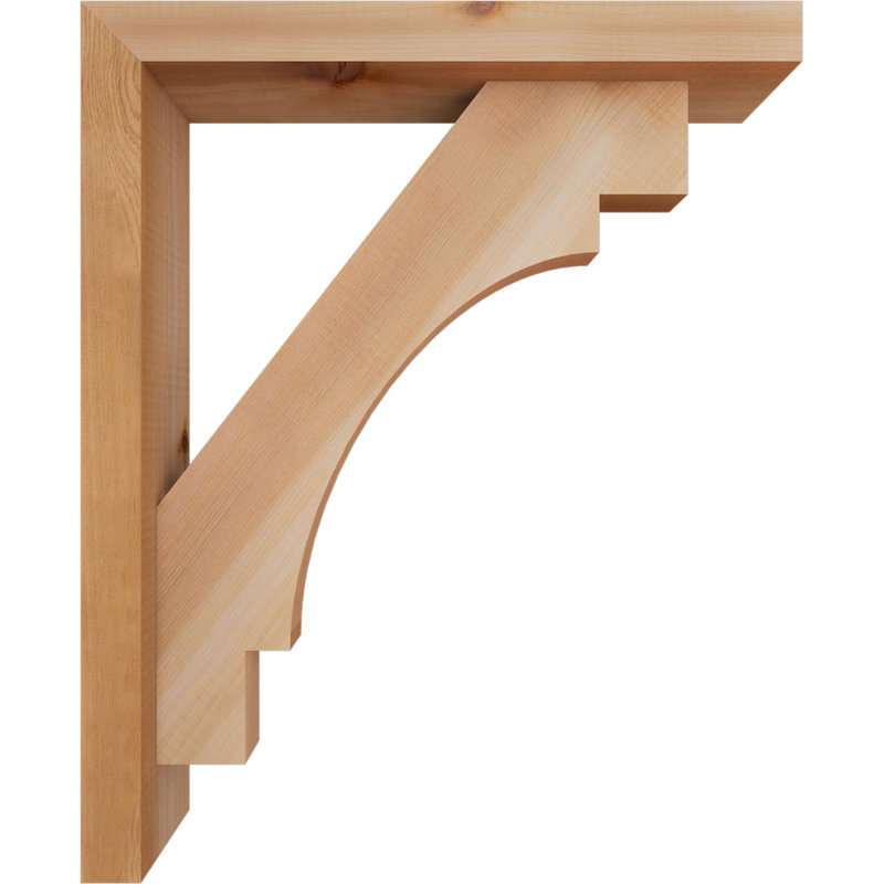 Support Merced Block avec support décalé, 22 X 18, Cèdre rouge occidental de l 3 1/2 po (lisse)