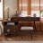 3-In-1 Vanity Desk With Lighted, Flip-Top Mirror & Adjustable Cabinet, Makeup Dressing Table With Stool-1639043208