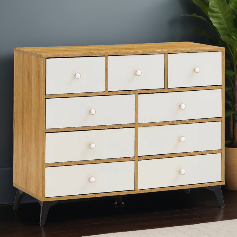 Commode à 9 tiroirs l 39,41 po Yanais, Bois