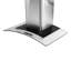 Hotte murale convertible 36 pouces 480 CFM en argent