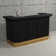 Prohibition Series 84" Cocktail Bar  With Foot Rail and Prohibition Back Bar By RAM Game Room