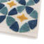 Grubb Geometric Machine Woven Relief Indoor Outdoor Petrol Area Rug-1815570240