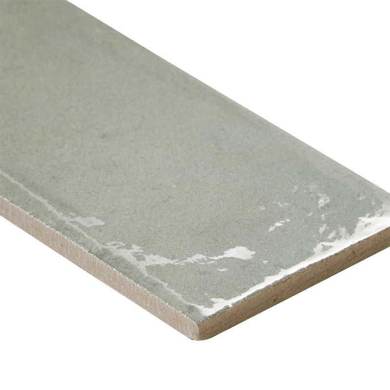 Paint 3x16 Glossy Porcelain Tile, Verde Green