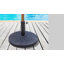 Base de parasol robuste de 26 lb Outsunny, base de parasol 17 po avec motif décoratif, pour patio, extérieur, piscine, bronze-128817540-128817537