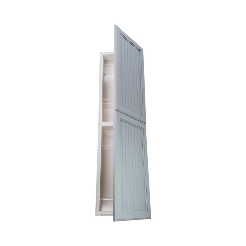 Armoire à pharmacie 2 portes Calista Beadboard, H 50 po x l 14 po x P 3,5 po, Apprêté