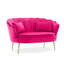 Carney Velvet Loveseat Accent Sofa-789530058