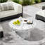 Table basse en faux marbre