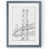 Toile avec cadre gris