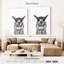 Brampt Happy Alpaca en noir et blanc-108486072