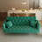 71 inch convertible love seat sofa, American retro  green velvet, suitable for small living room, bedroom, office-1710909972-1736278763