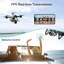 V14 Professional Drone 6k Hd Dual Caméra Wifi Fpv Portable RC Quadcopter 2 Batterie, drones Convient aux adultes / débutants.