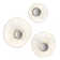 Ensemble de 3 miroirs muraux abstraits