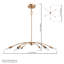 Lustre linéaire moderne à 6 lumières Crevan