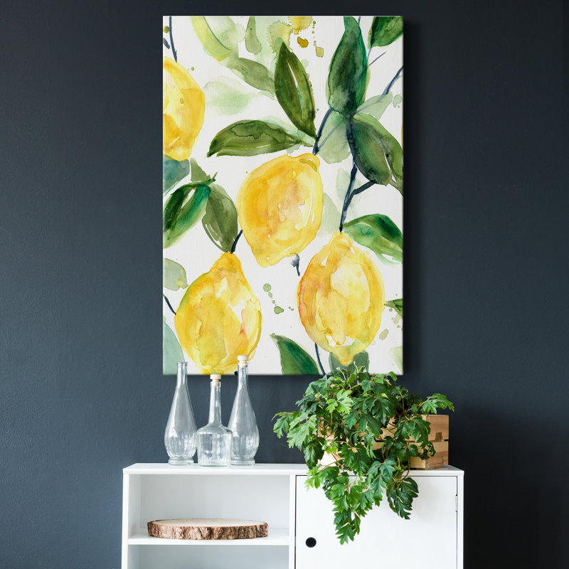 «Lemony Branch II», reproduction d'art sur toile tendue, H 27 po x l 18 po x P 1 po