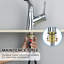 Robinet de cuisine monocommande à poignée pivotante, robinet de lavabo de salle de bain