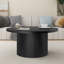 Charleily Solid Wood  Coffee Table Pedestal Round Sofa Side Table-2084153038-2084153035