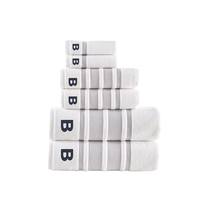 Clarion 6 pcs Towel Set, Taupe, B