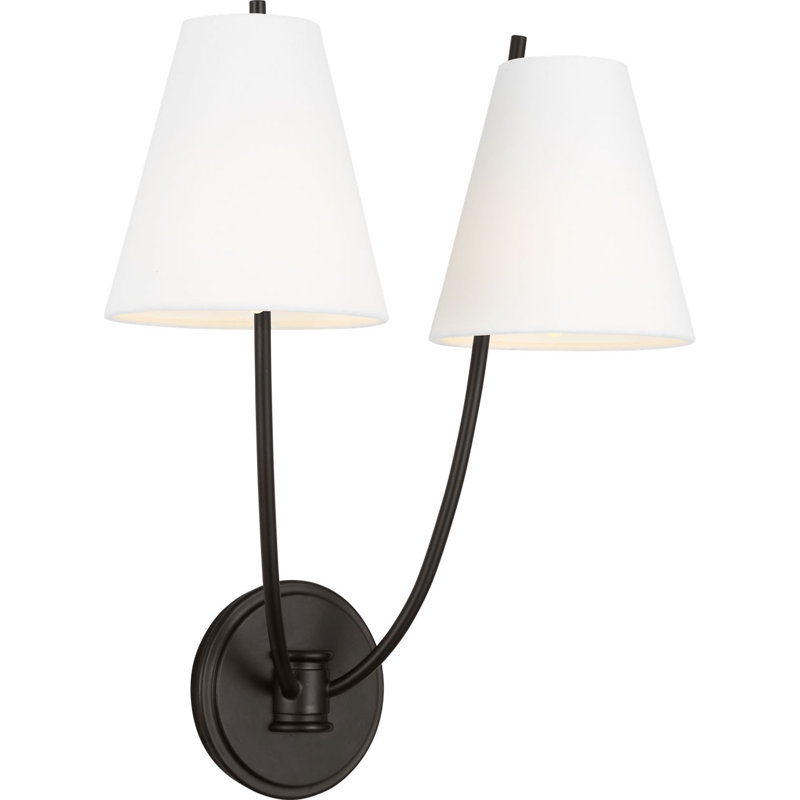 Marina 18 Double Sconce, Aged Iron