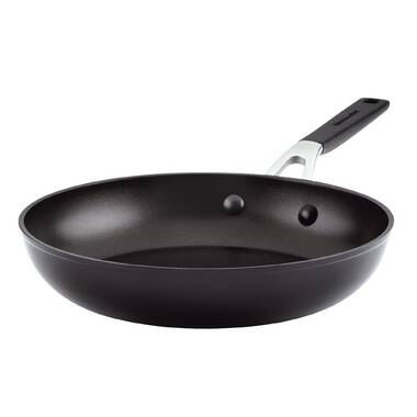KitchenAid 3-Ply Base Stainless Steel Nonstick Induction Grill Pan,  10.25-Inch, Brushed Stainless Steel
