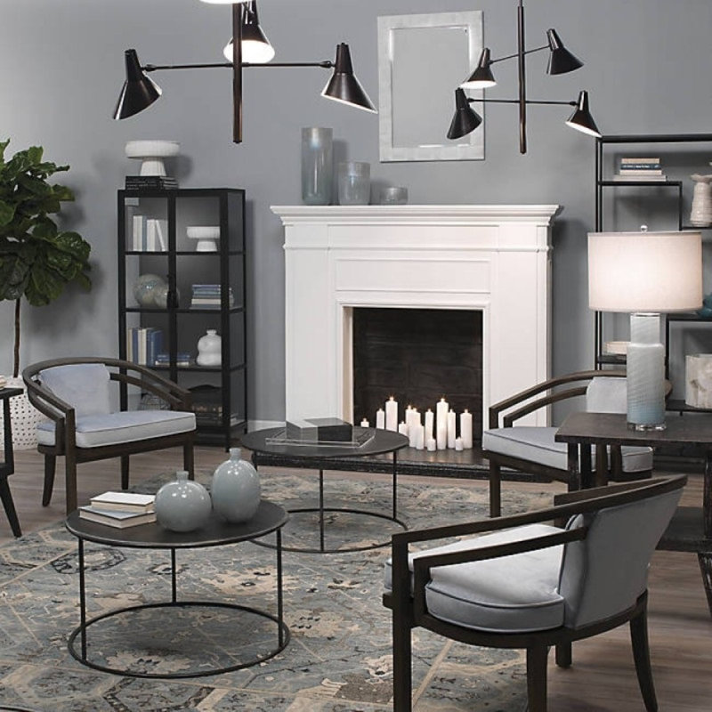 Lustre art déco Alan Mizrahi, Bronze, H 50 po x l 60 po x P 60 po