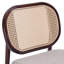 Fauteuil rembourré à dossier en rotin-2070853278