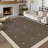 Modern Geometric Runner Rug – Bordered Jute Carpet for Hallway, Entryway, Kitchen, Bathroom, Office – Non-Slip, Low Pile, Machine Washable – Cross Dot Motifs, Tan, 2x6ft-588875908