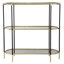 Console miroir 48,5 x 16,5 x 50 po à 3 niveaux