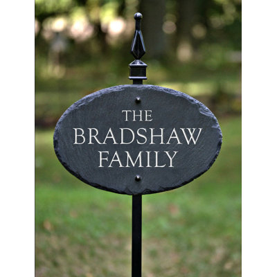 Vickrey Weather Resistant Stone Garden Sign