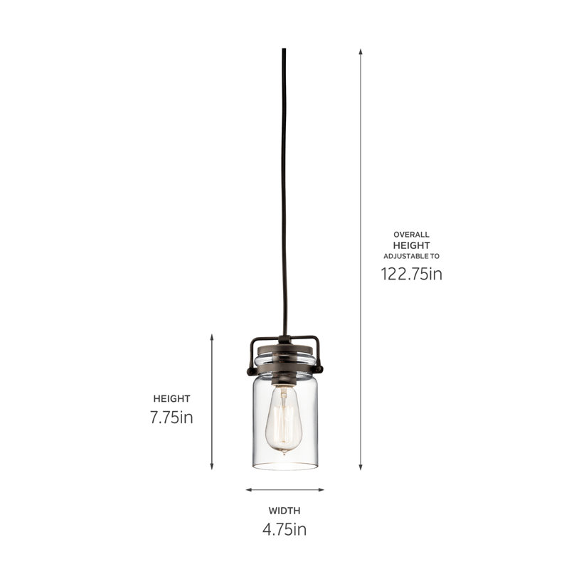 Sue 1 - Light Single Pendant, Olde Bronze