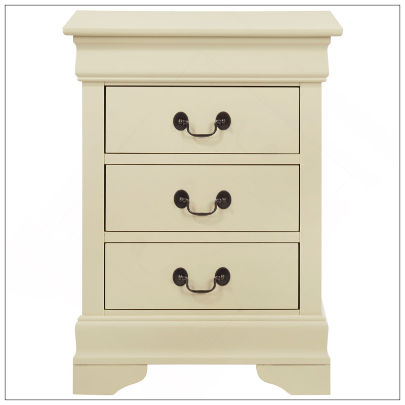 Table de chevet intemporelle avec tiroirs spacieux et fabrication durable pour un rangement élégant dans la chambre à coucher