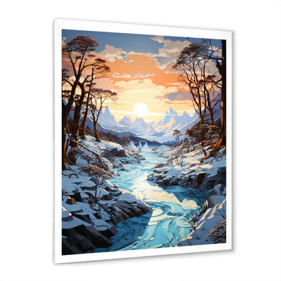 «Glacier Glacial Majesty Pastoral I», reproduction d'art sur toile