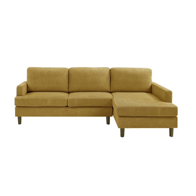 Prado 97" Wide Sofa & Chaise With Solid Wood
