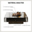 POZO 4 Player Acrylic and Stainless Steel Mahjong