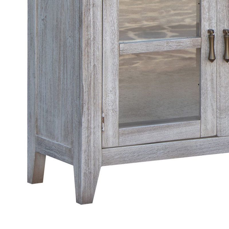 67'' Solid Wood Sideboard, White