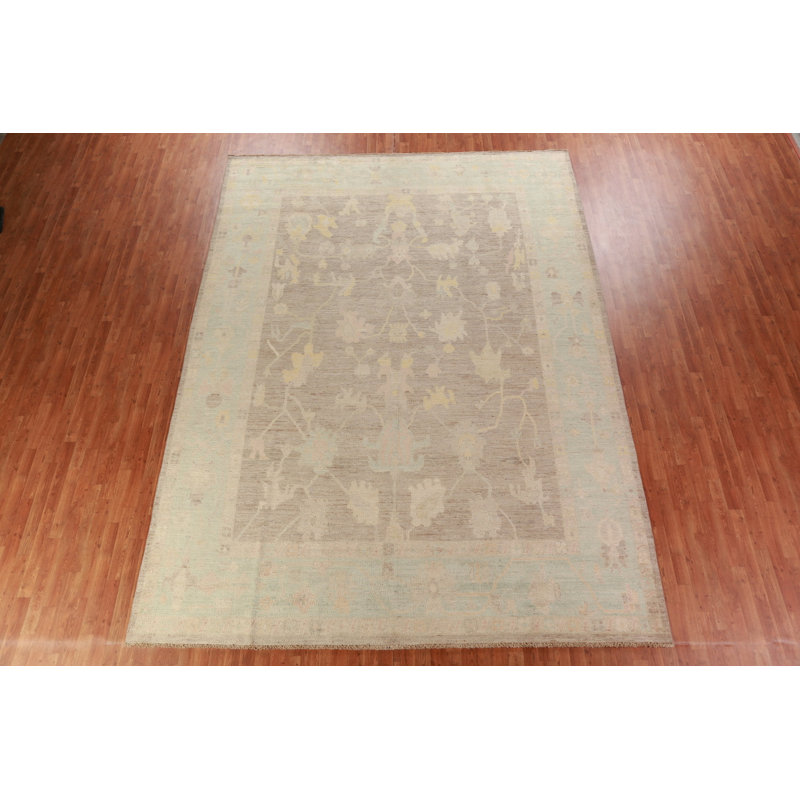 Tapis oriental brun Oushak 10x13