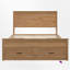 Lit plateforme en bois avec 6 tiroirs-114238014