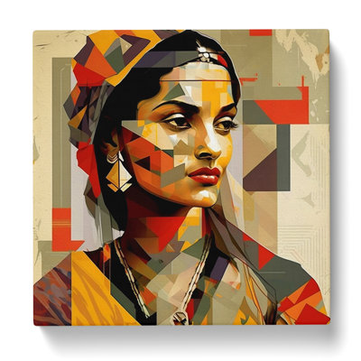 Indian Woman Constructivism No.1 - No Frame Print