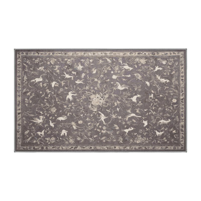 Tapis gris lavable à la machine