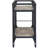 Rustic Oak & Charcoal Finish Serving Cart