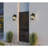 Chilverton Outdoor Wall Light Dusk to Dawn Motion Sensor Aluminum Black Lantern Porch Light Fixture