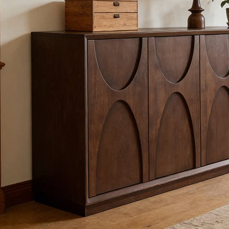 Armoire d'appoint de style médiéval, H 35,43 po x l 55,11 po x P 13,77 po