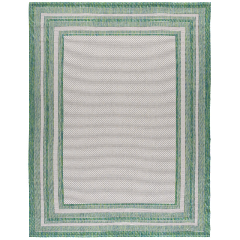 Tapis d'intérieur / extérieur à motif géométrique Jeffrie Performance, Rectangulaire 8 pi x 10 pi