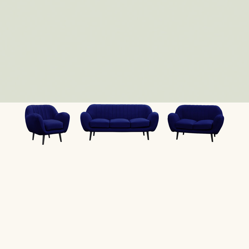 Cooper Loveseat, Dark Blue